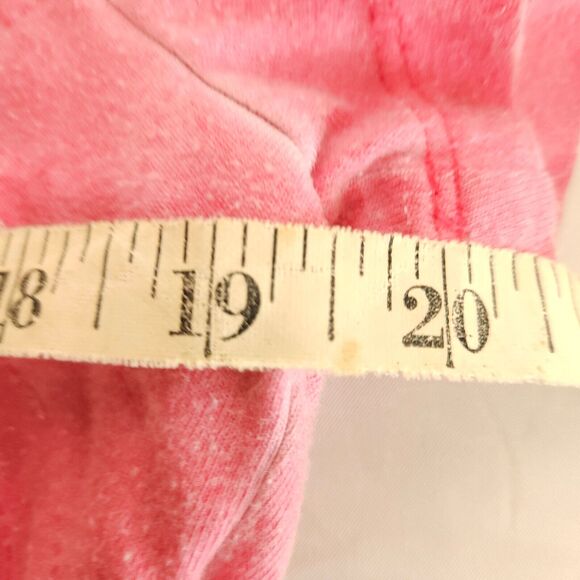 Chico's 1 Womens 8 Pink Distressed Ripped Grunge Scoop Neck Tee T-Shirt Top - Picture 5 of 7